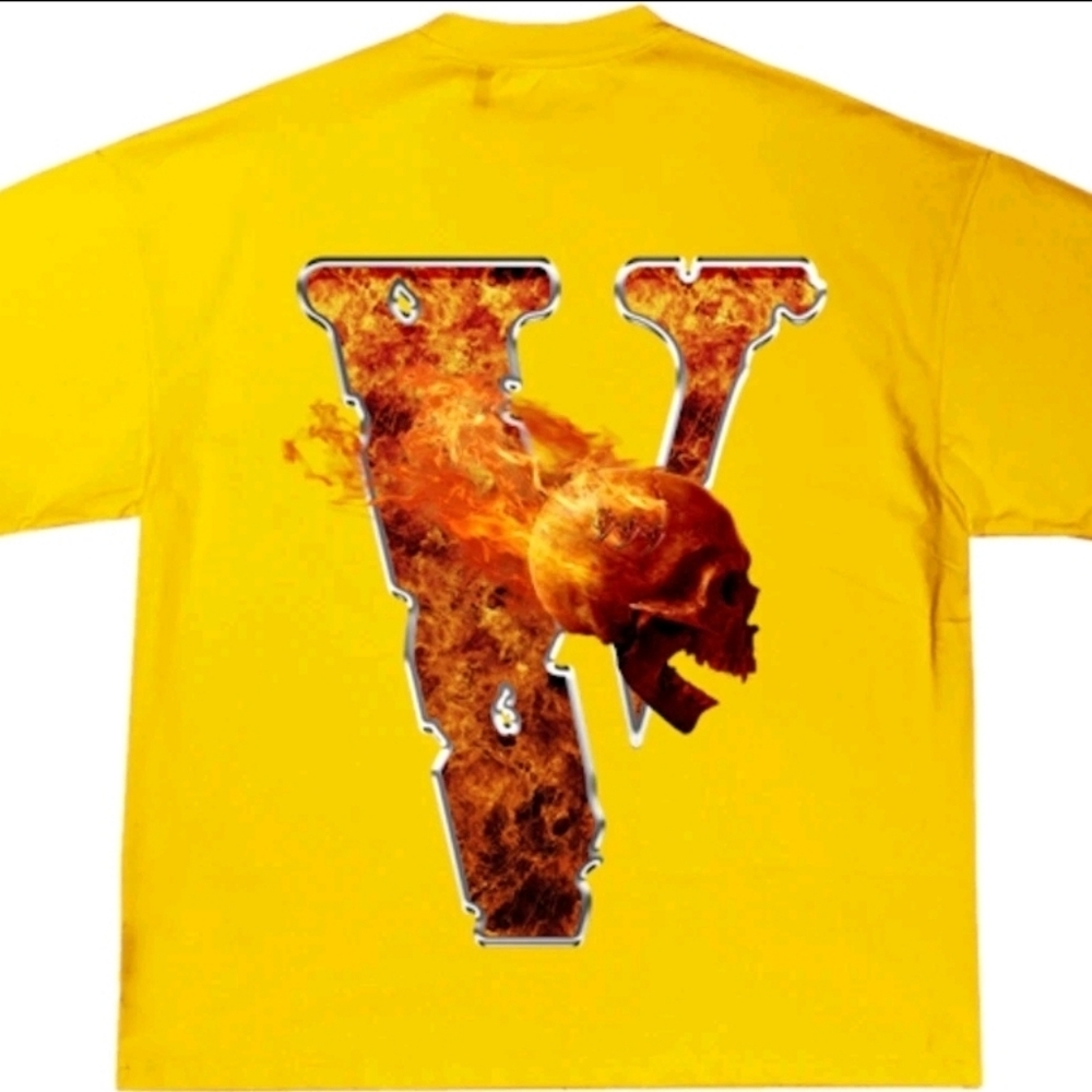 VLONE Legends Never Die Flaming Skull Tee